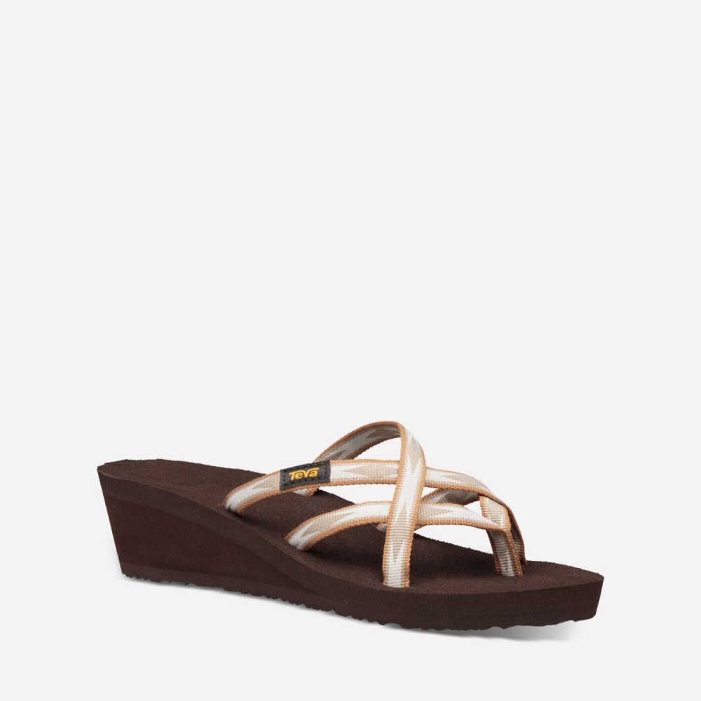 Teva Mush Mandalyn Ola 2 Kilesandaler Dame Kaffe | 47VWSHDQE