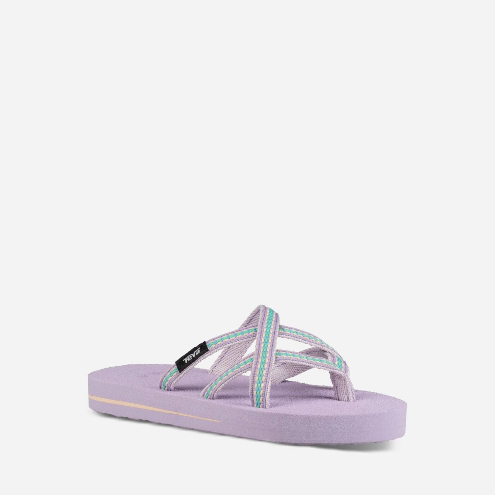 Teva Olowahu Flip Flops Barn Lilla | 50OTFCUQM