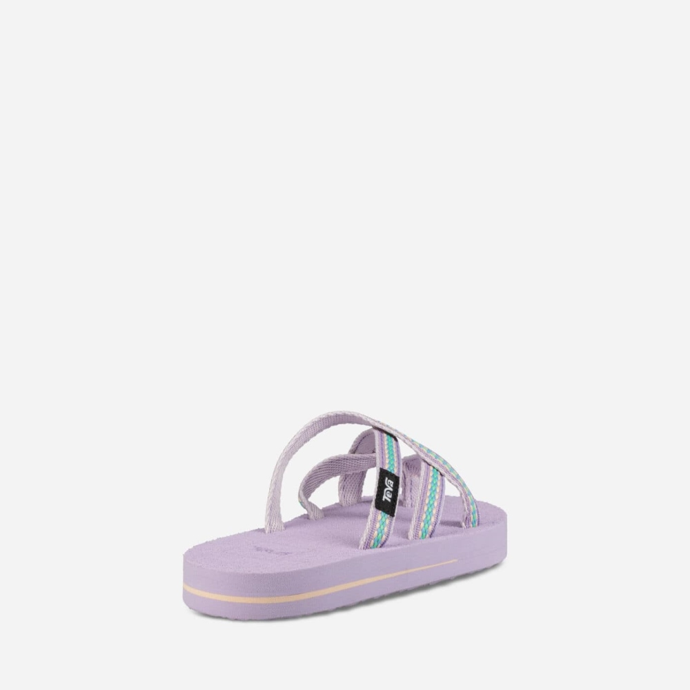 Teva Olowahu Flip Flops Barn Lilla | 50OTFCUQM