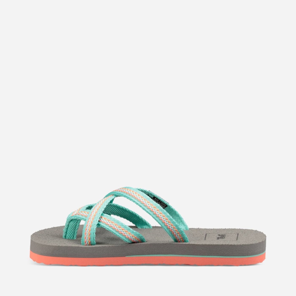 Teva Olowahu Flip Flops Barn Turkis | 58OMTCIUN