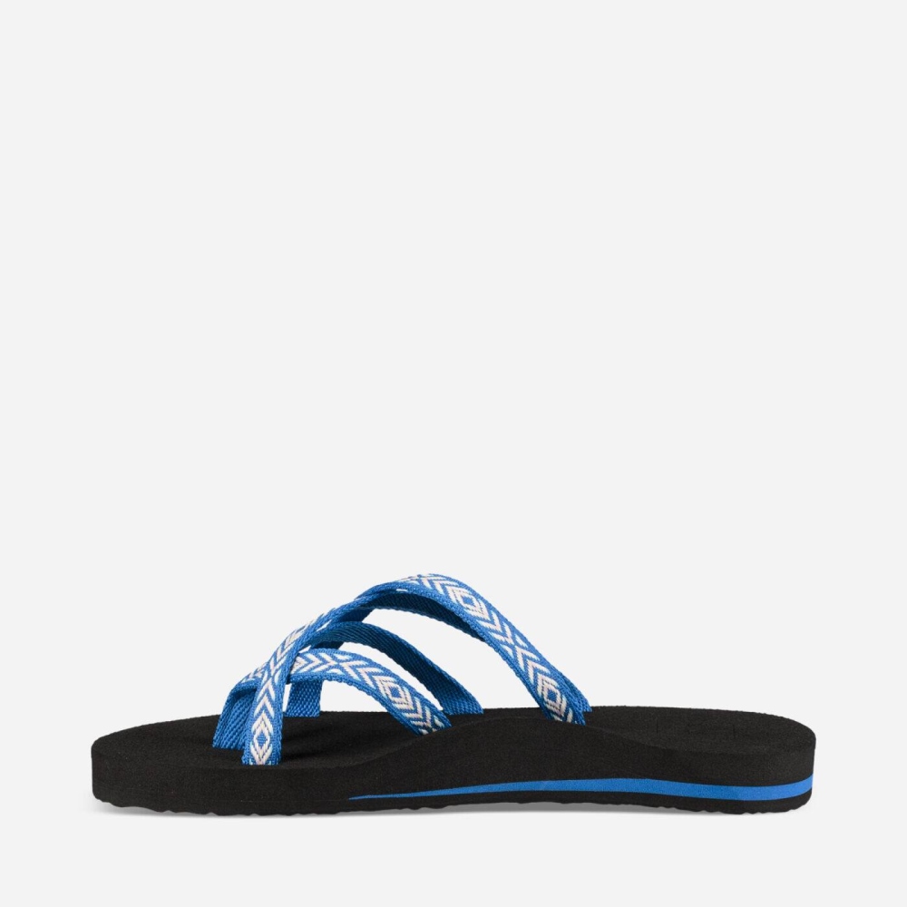 Teva Olowahu Flip Flops Dame Blå | 78KNZHULG