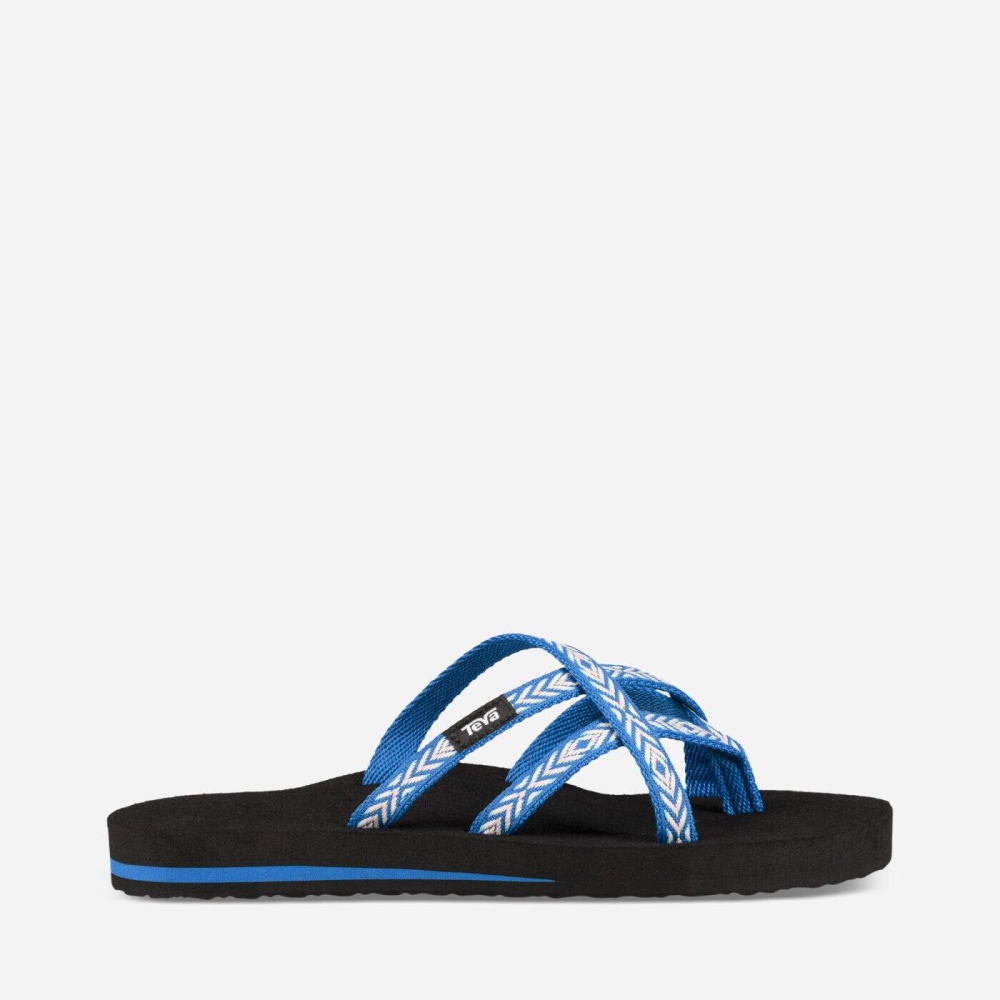 Teva Olowahu Flip Flops Dame Blå | 78KNZHULG