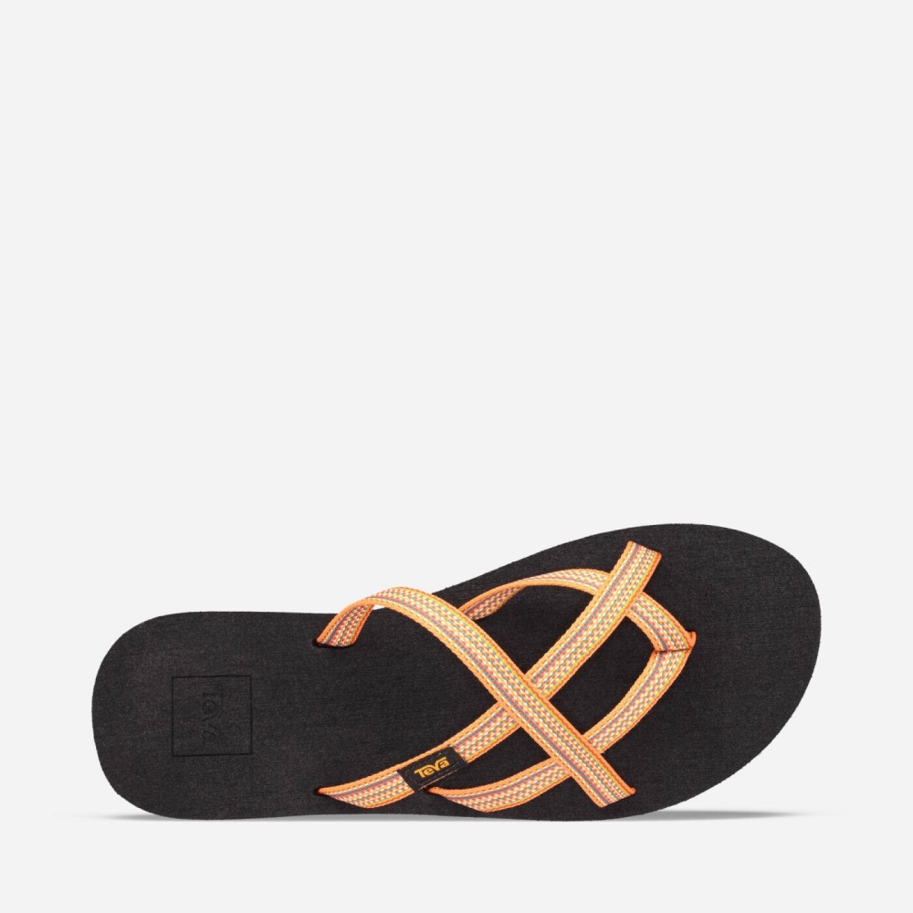 Teva Olowahu Flip Flops Dame Gul | 10AHTLPDN