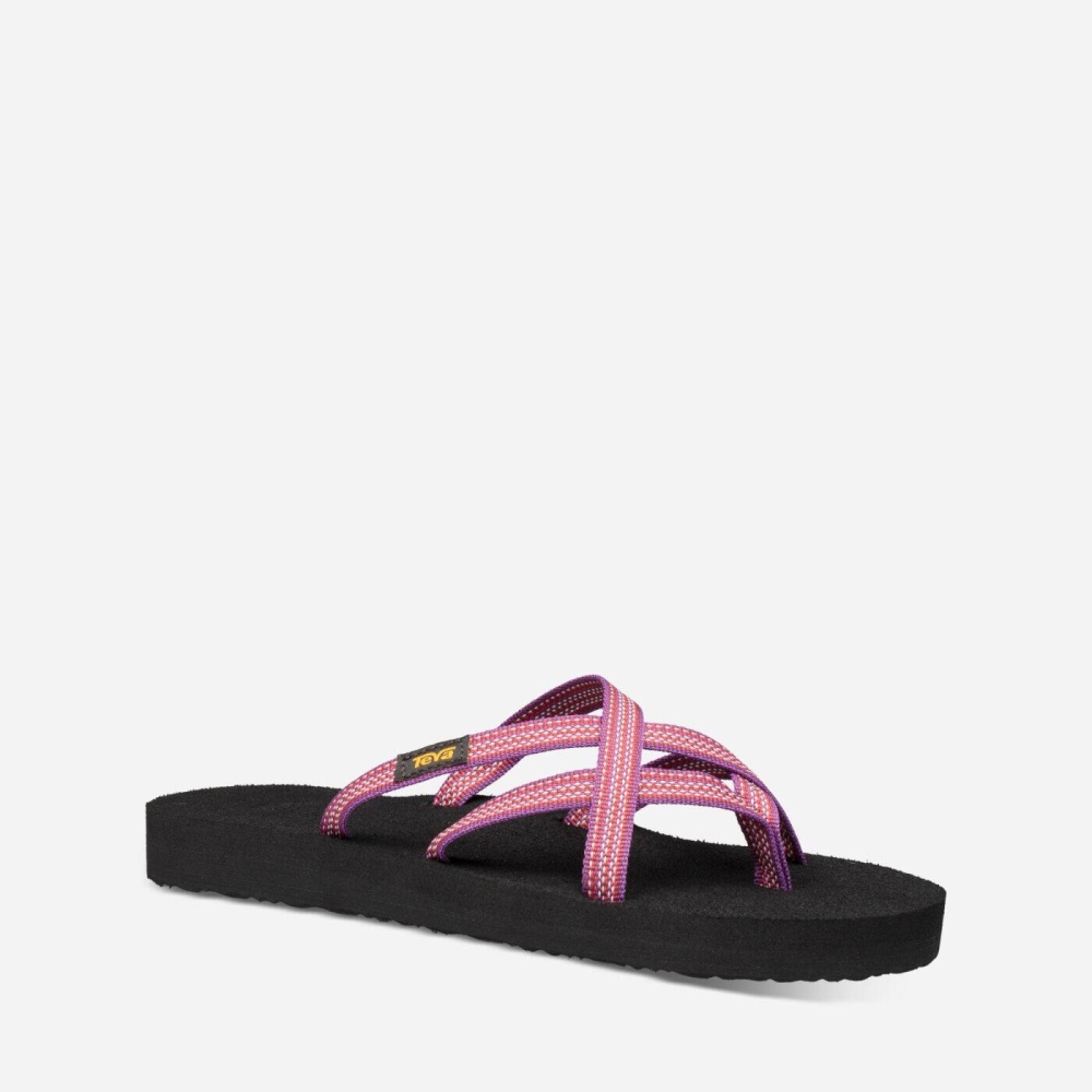 Teva Olowahu Flip Flops Dame Rosa | 97YQEKBDG