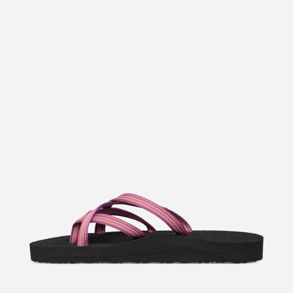 Teva Olowahu Flip Flops Dame Rosa | 97YQEKBDG