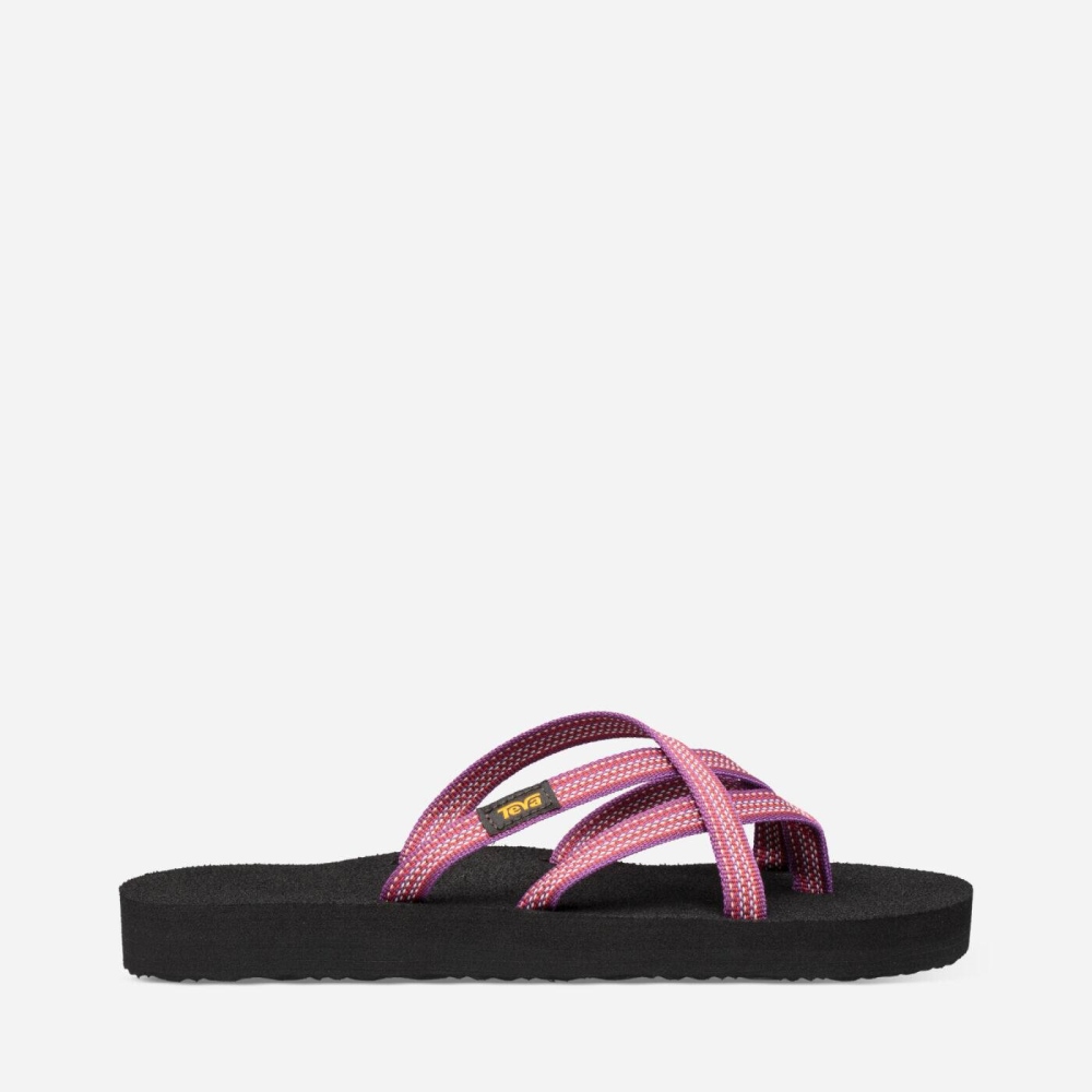 Teva Olowahu Flip Flops Dame Rosa | 97YQEKBDG