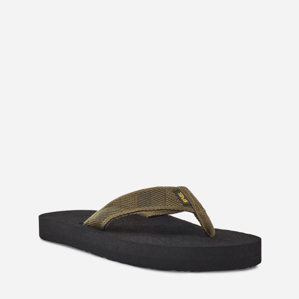 Teva Original Mush Flip Flops Herre Olivengrønne | 10OYKRVIW