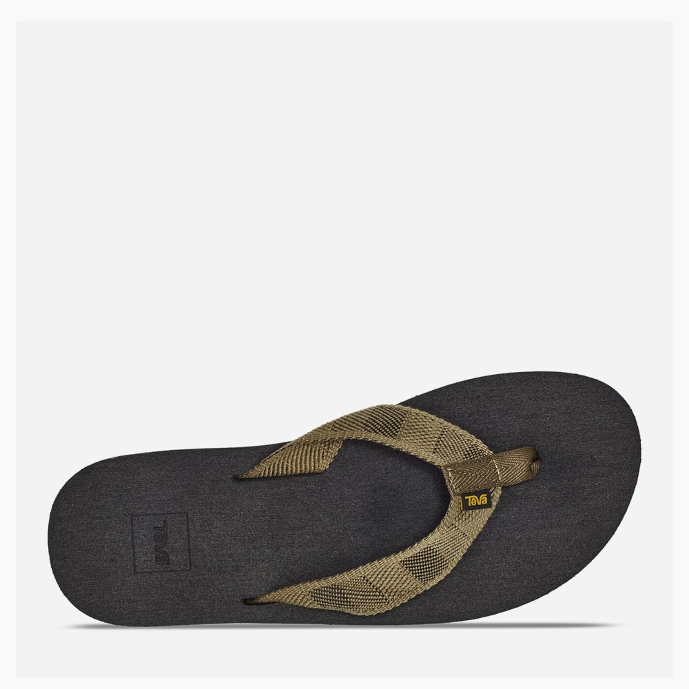 Teva Original Mush Flip Flops Herre Olivengrønne | 10OYKRVIW