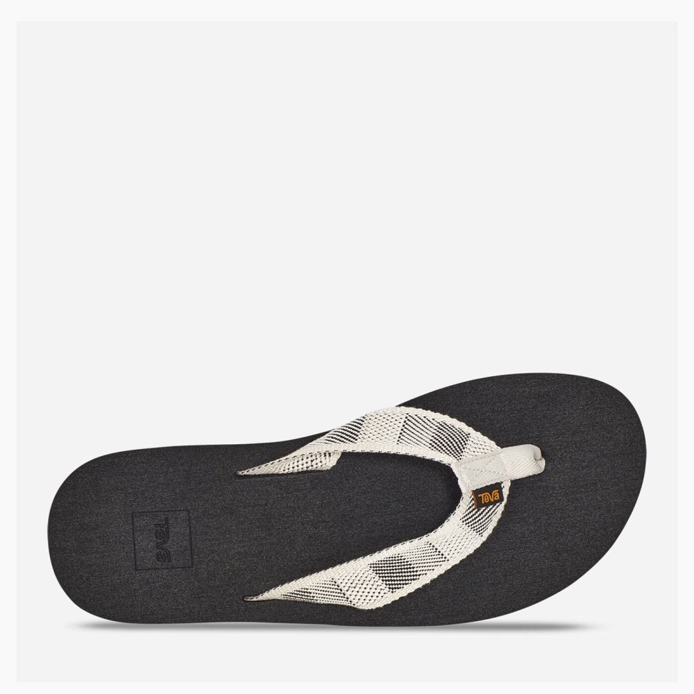 Teva Original Mush Flip Flops Herre Svarte Hvite | 13BFXLGMC