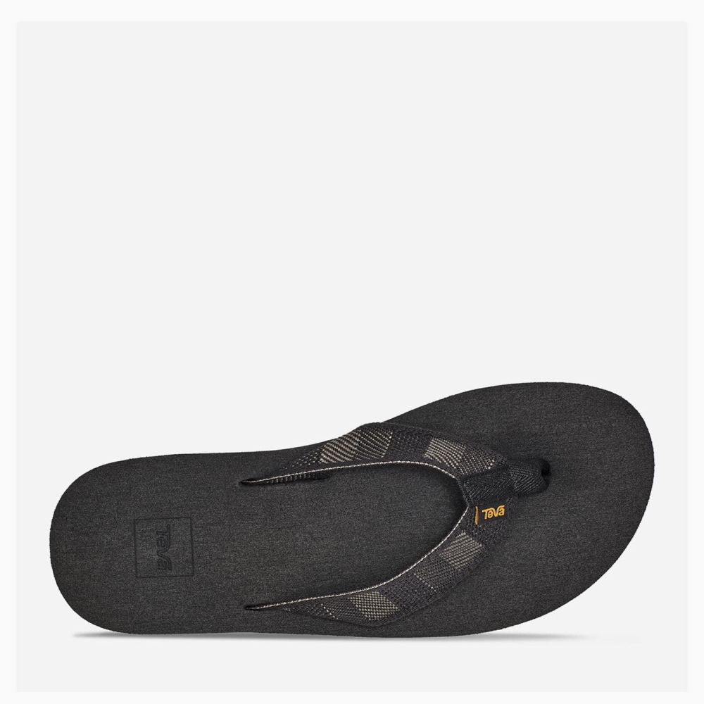 Teva Original Mush Flip Flops Herre Svarte | 98PNLRYUJ