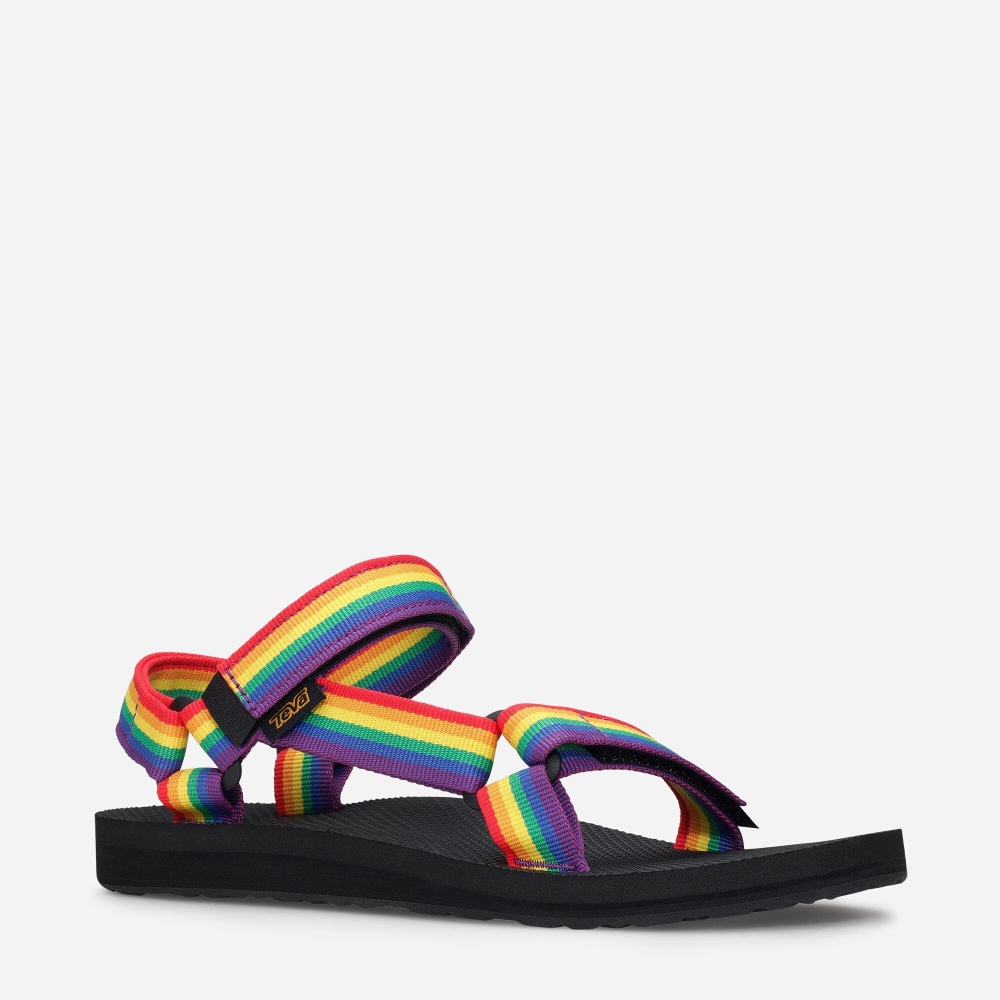 Teva Original Universal Rainbow Pride Tursandaler Dame Multicolor | 02PMQGDHR