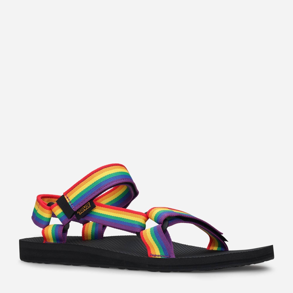 Teva Original Universal Rainbow Pride Tursandaler Herre Multicolor | 02QAXIFCT