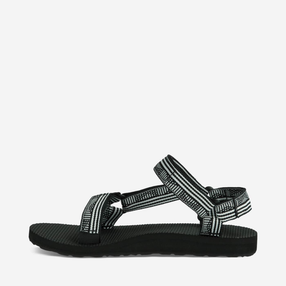 Teva Original Universal Tursandaler Dame Svarte Hvite | 06CXGZSFW