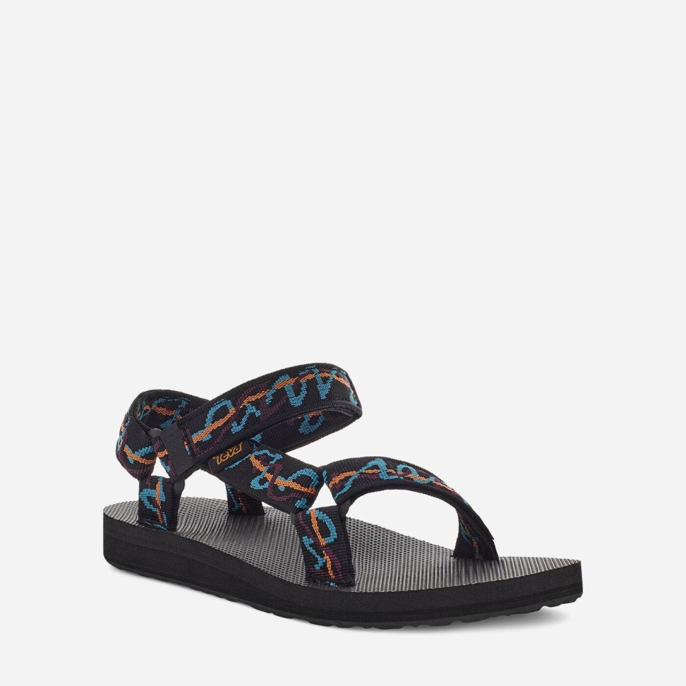 Teva Original Universal Tursandaler Dame Svarte | 98HRDKBVF