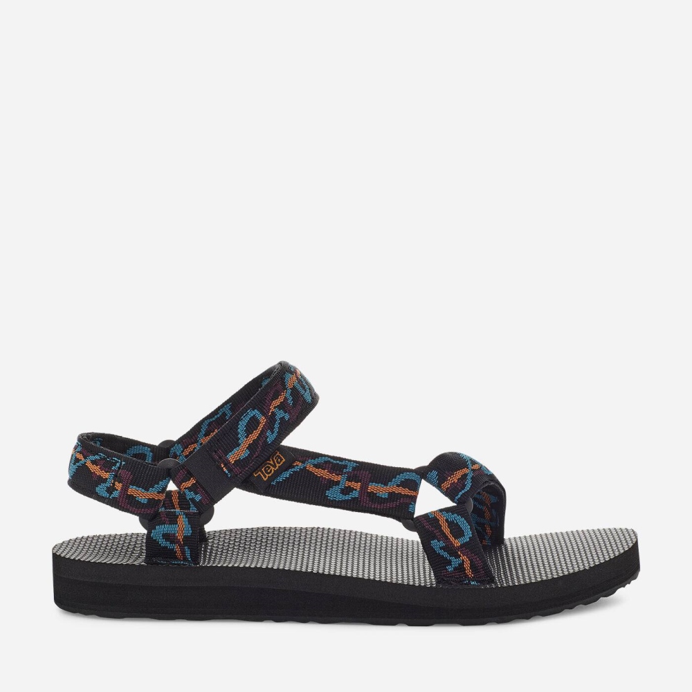 Teva Original Universal Tursandaler Dame Svarte | 98HRDKBVF