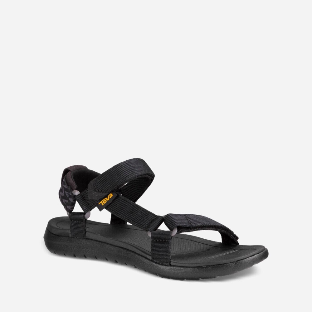 Teva Sanborn Universal Tursandaler Dame Svarte | 63YWBEGAL