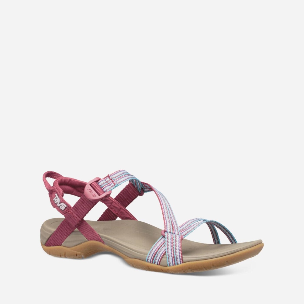 Teva Sirra Tursandaler Dame Khaki Rosa | 23NILEGZJ