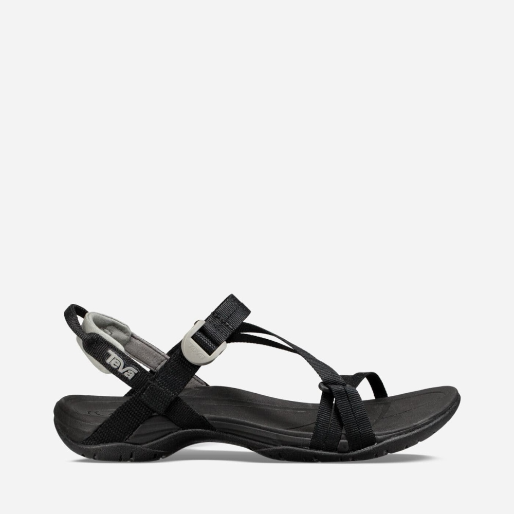 Teva Sirra Tursandaler Dame Svarte | 61NBPQKDM