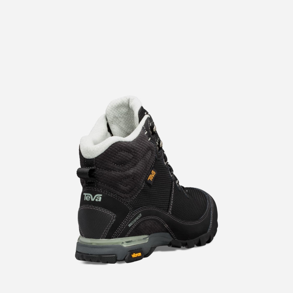 Teva Sugarpine Mid WP Snøresko Dame Svarte | 16MJATCKS