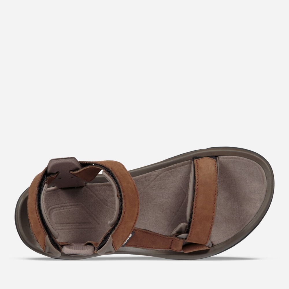 Teva Terra Fi 5 Universal Lær Sandaler Herre Brune | 53EIMUFQY