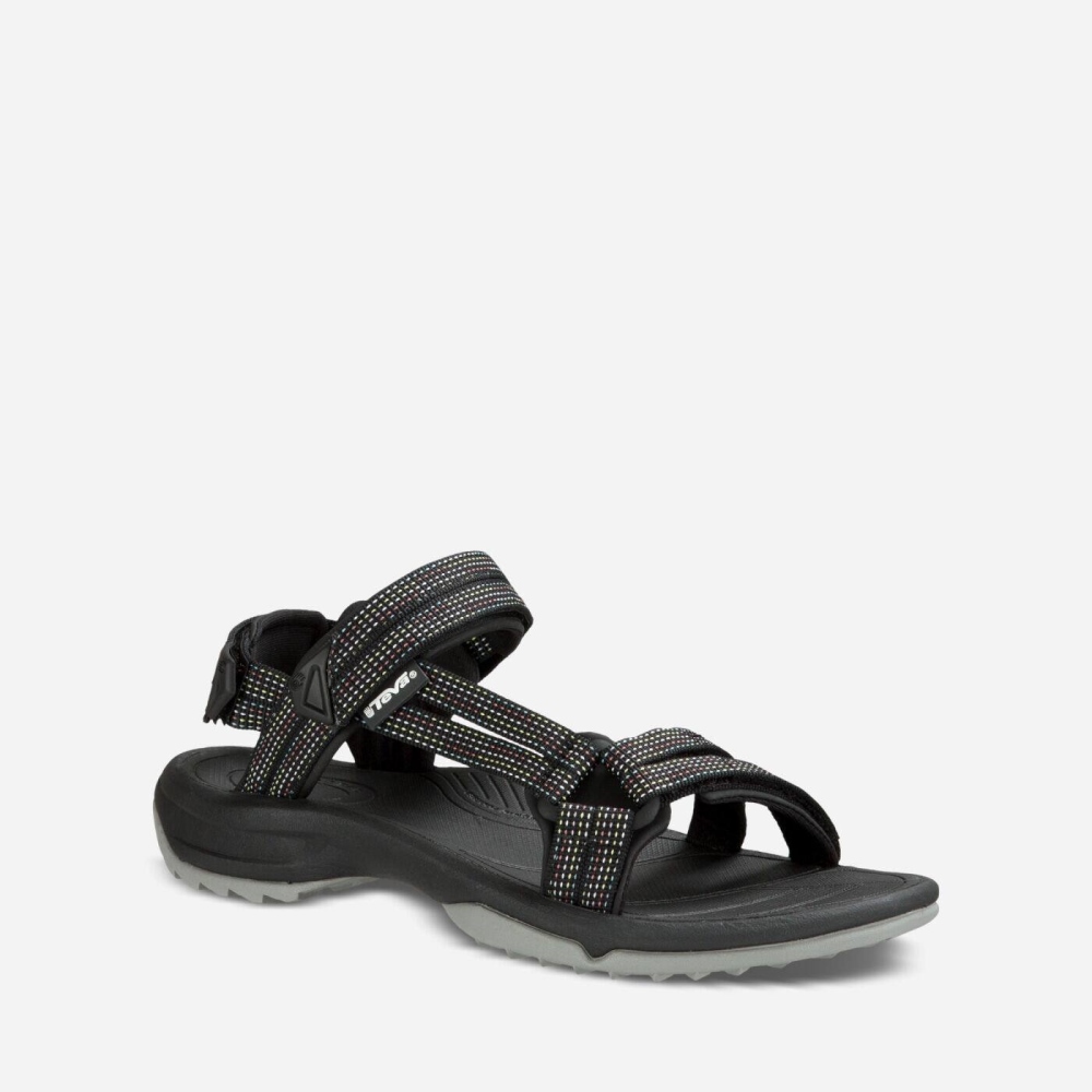 Teva Terra Fi Lite Tursandaler Dame Svarte Grå | 68JINLPOK