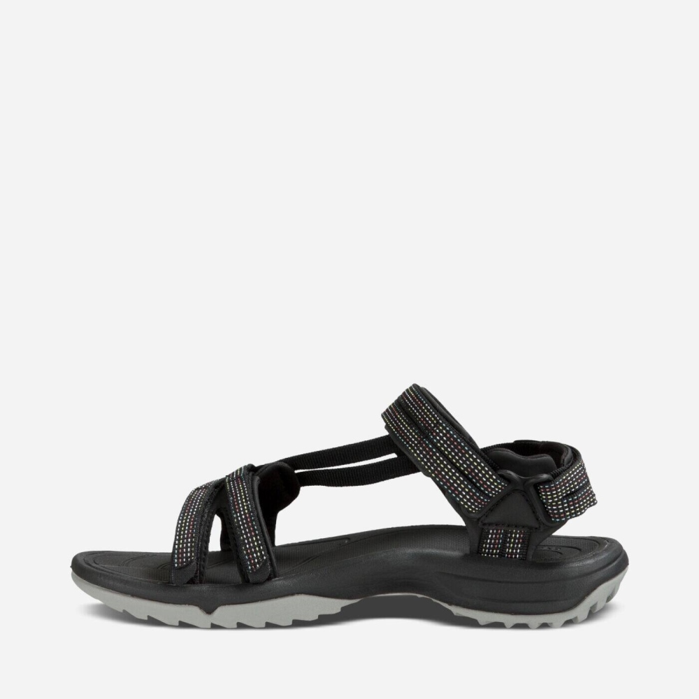 Teva Terra Fi Lite Tursandaler Dame Svarte Grå | 68JINLPOK