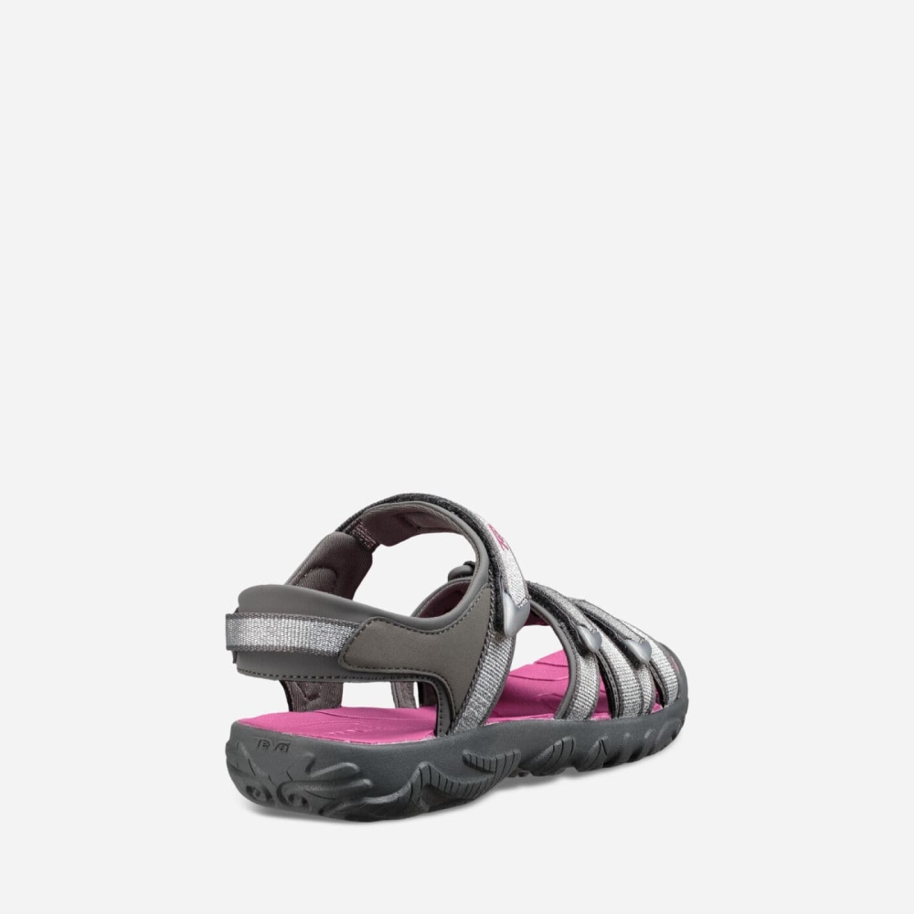 Teva Tirra Tursandaler Barn Sølv Rosa | 04IZWSFGJ