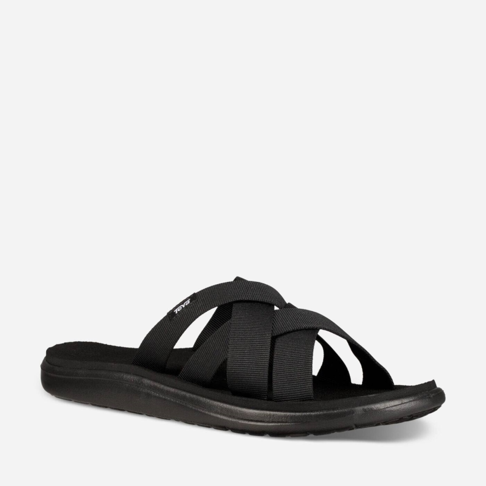 Teva Voya Badesandaler Sandaler Herre Svarte | 38XPWMCJS