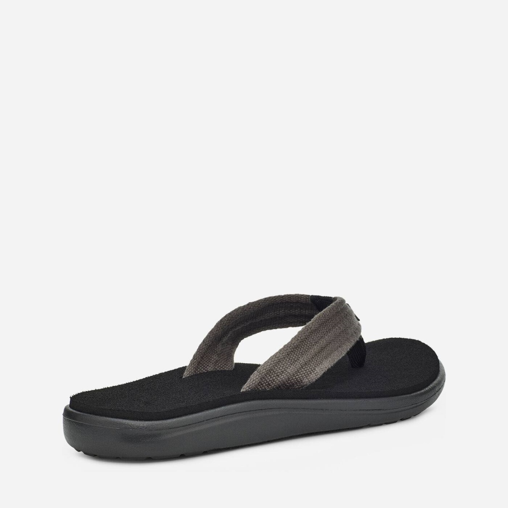 Teva Voya Canvas Flip Flops Herre Grå | 87IVESJCY