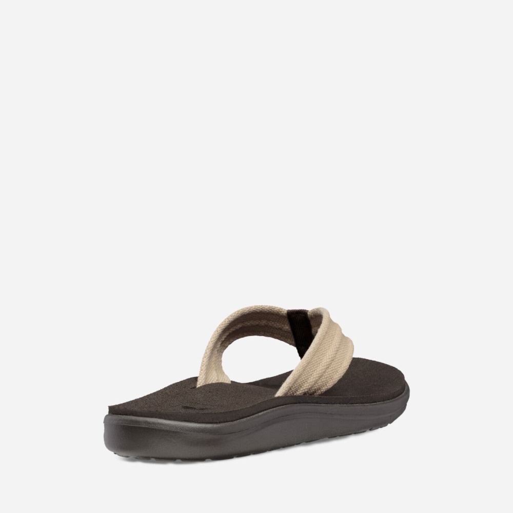 Teva Voya Canvas Flip Flops Herre Kaffe | 46AWJNXKB