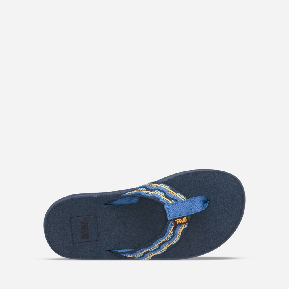 Teva Voya Flip Flops Barn Mørke Blå | 72LXKZQVC