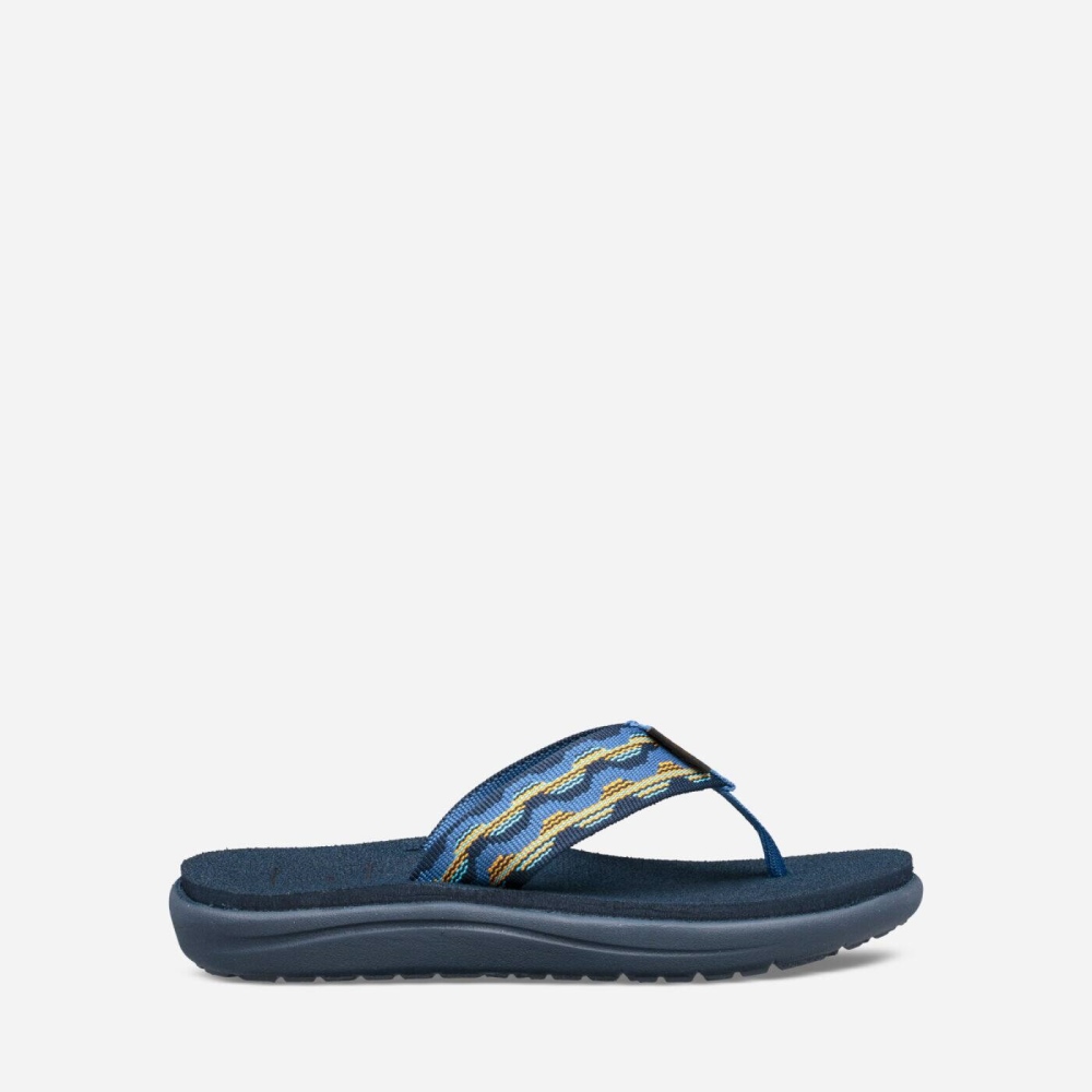 Teva Voya Flip Flops Barn Mørke Blå | 72LXKZQVC