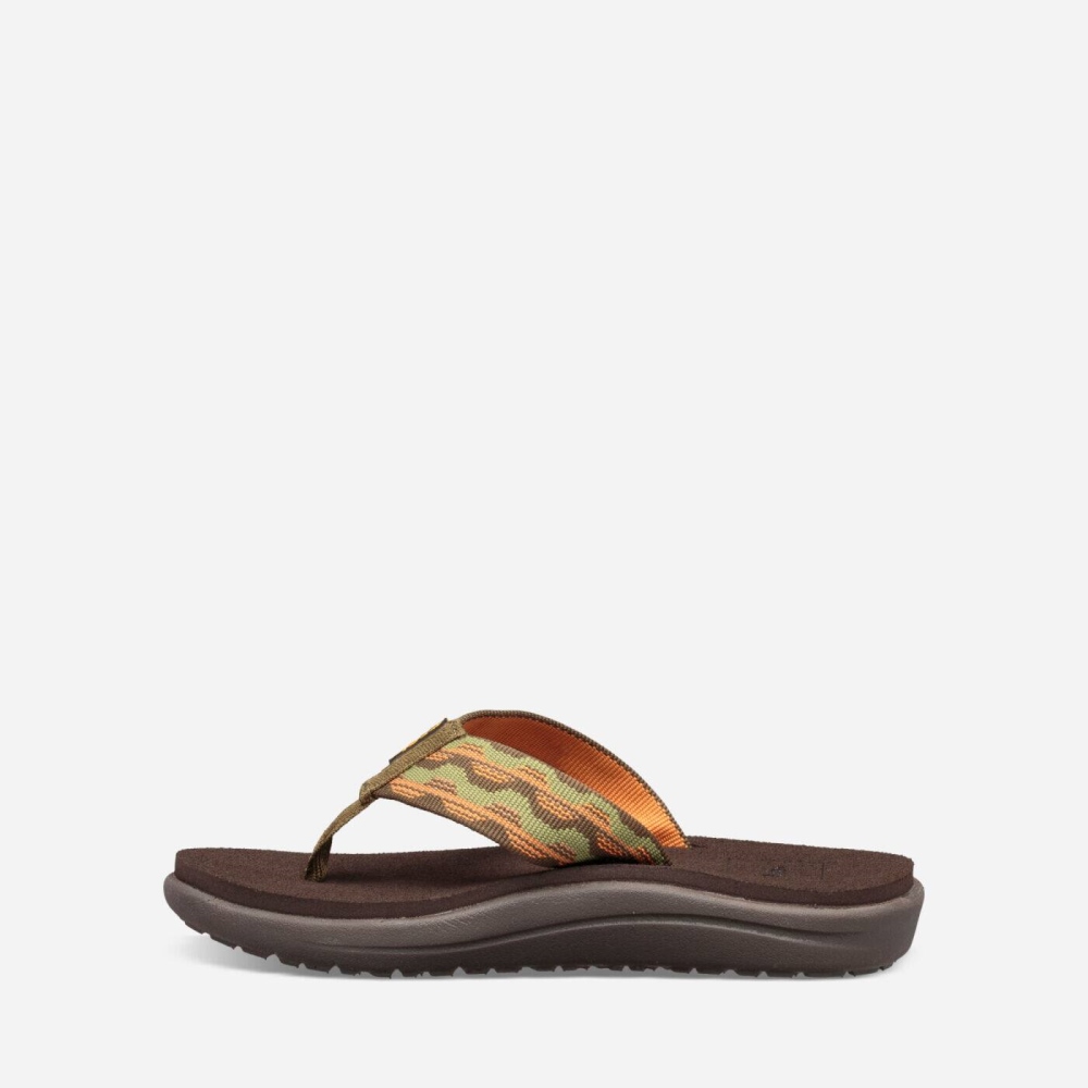 Teva Voya Flip Flops Barn Olivengrønne | 19KRDUJZV