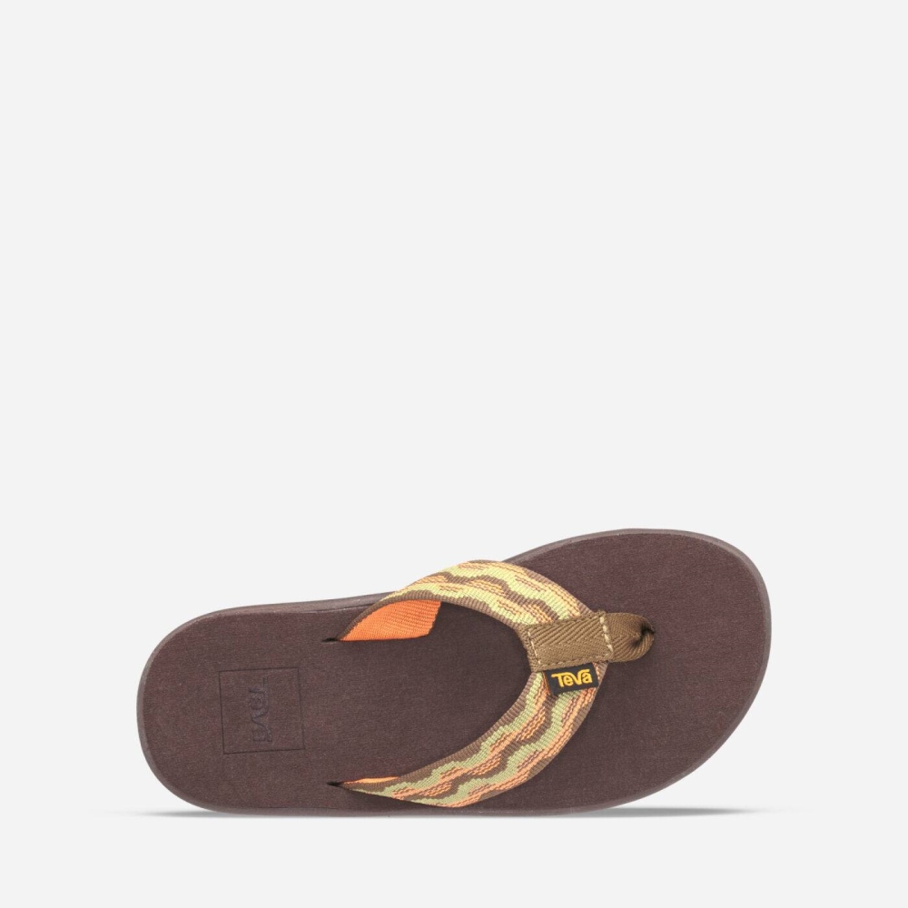 Teva Voya Flip Flops Barn Olivengrønne | 19KRDUJZV