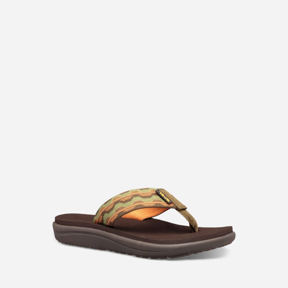 Teva Voya Flip Flops Barn Olivengrønne | 57ACWNLPQ