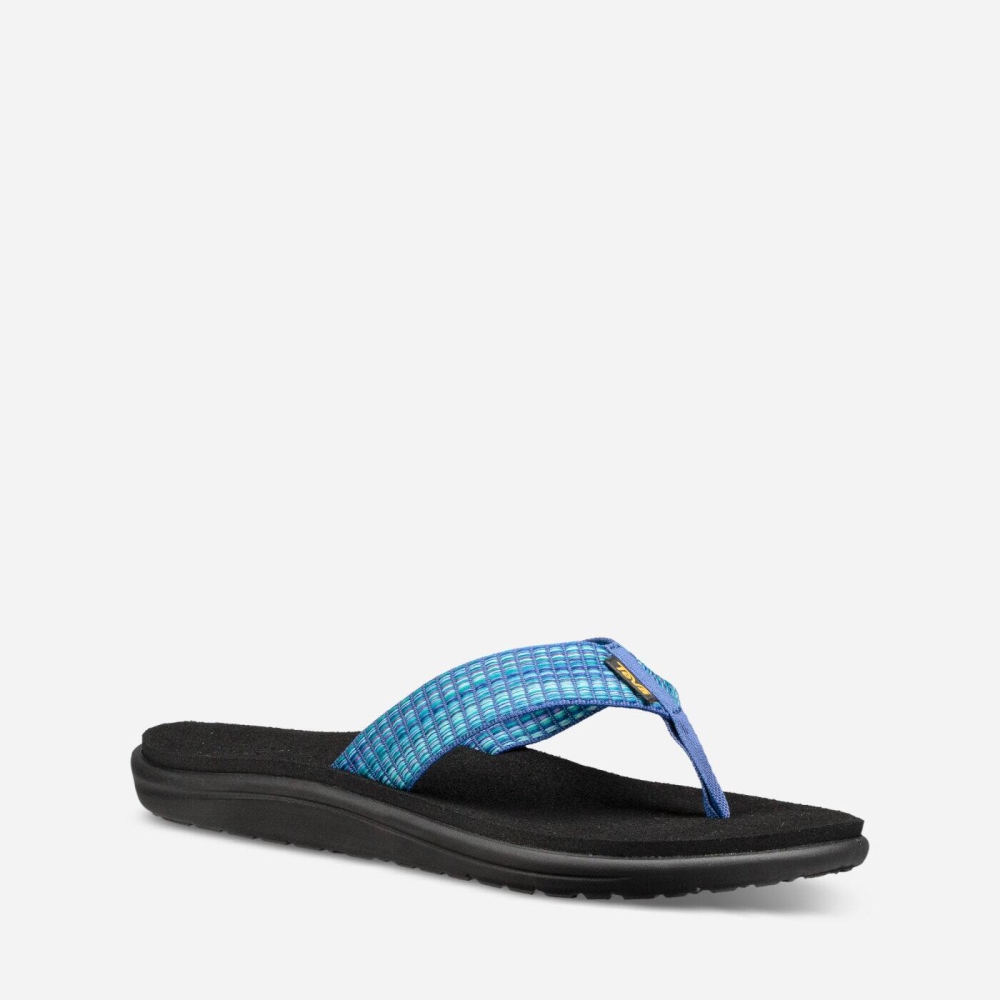 Teva Voya Flip Flops Dame Blå | 03QAIEWZH