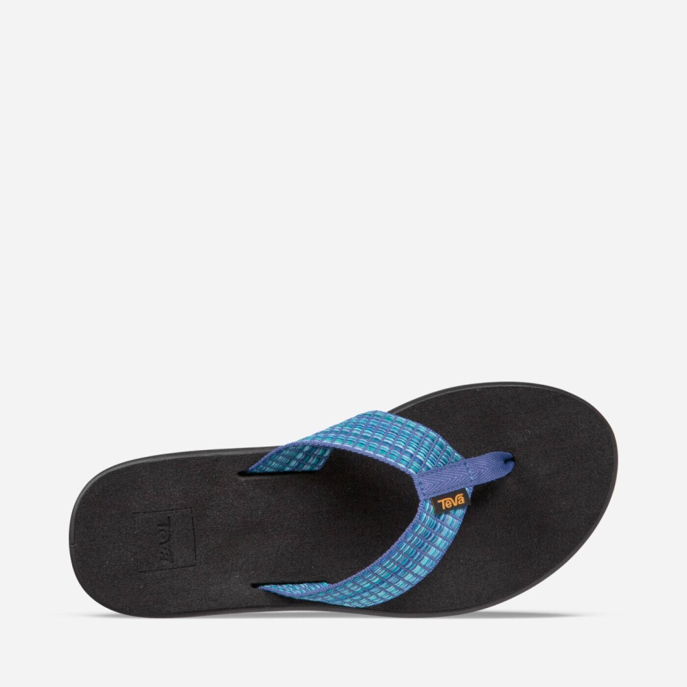 Teva Voya Flip Flops Dame Blå | 03QAIEWZH