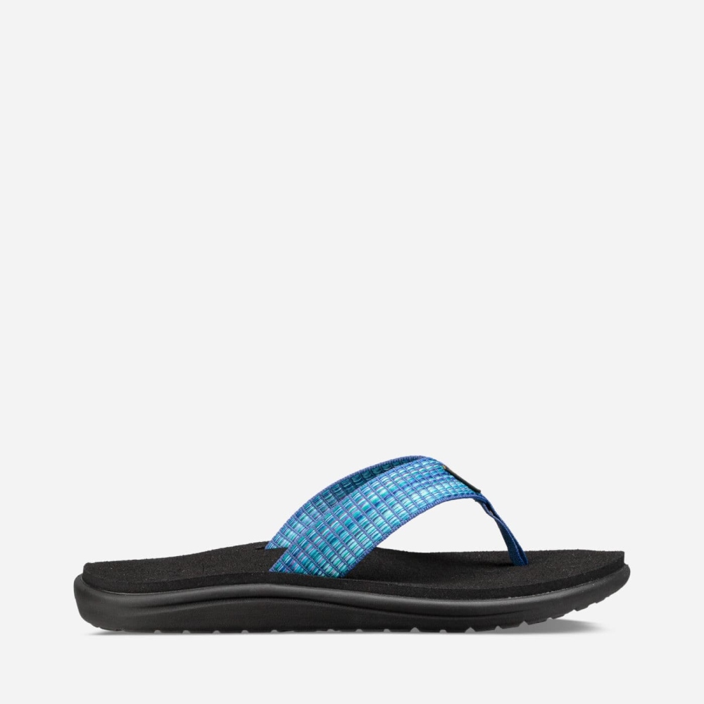 Teva Voya Flip Flops Dame Blå | 03QAIEWZH