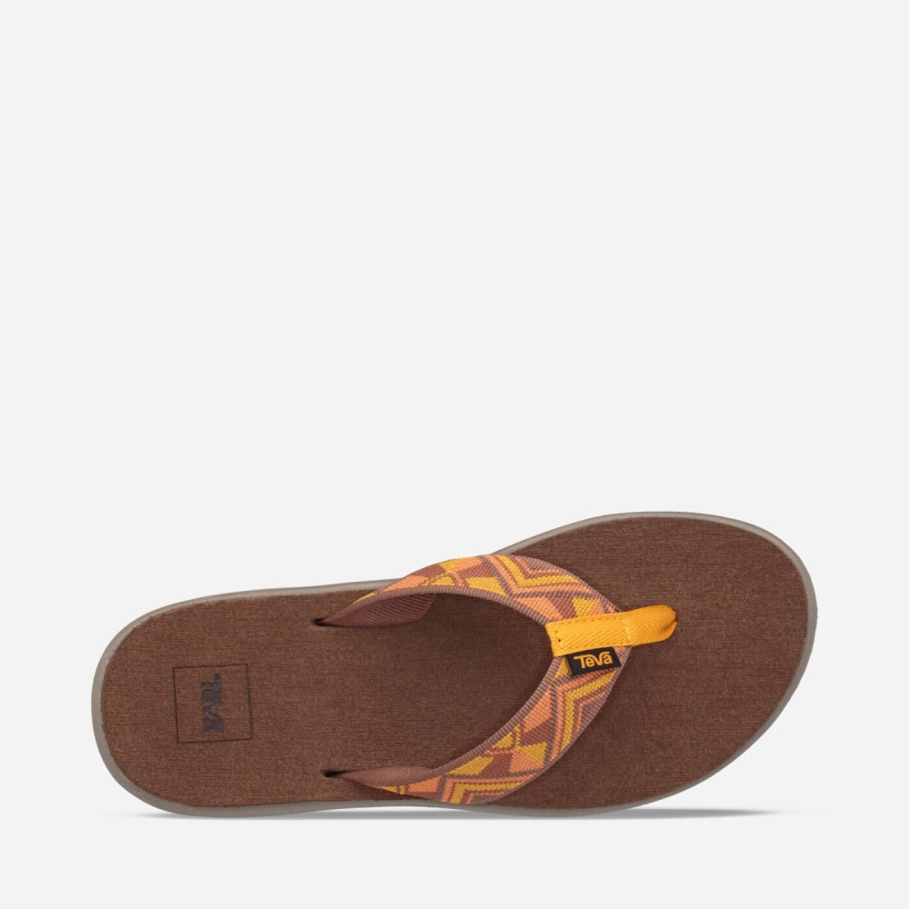 Teva Voya Flip Flops Dame Gul | 13YTFBAJS