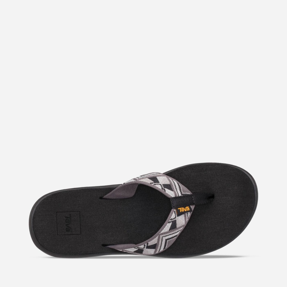 Teva Voya Flip Flops Dame Mørke Grå | 07BLOQVXP