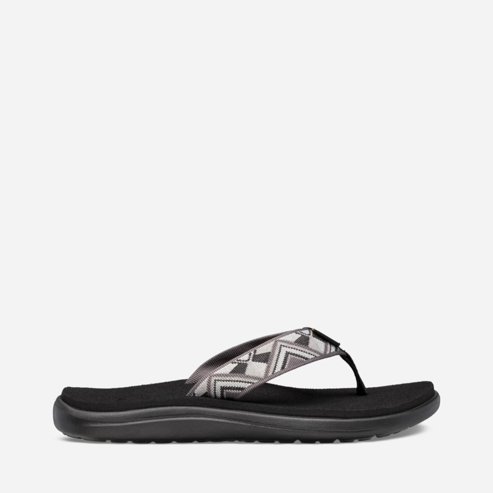 Teva Voya Flip Flops Dame Mørke Grå | 07BLOQVXP