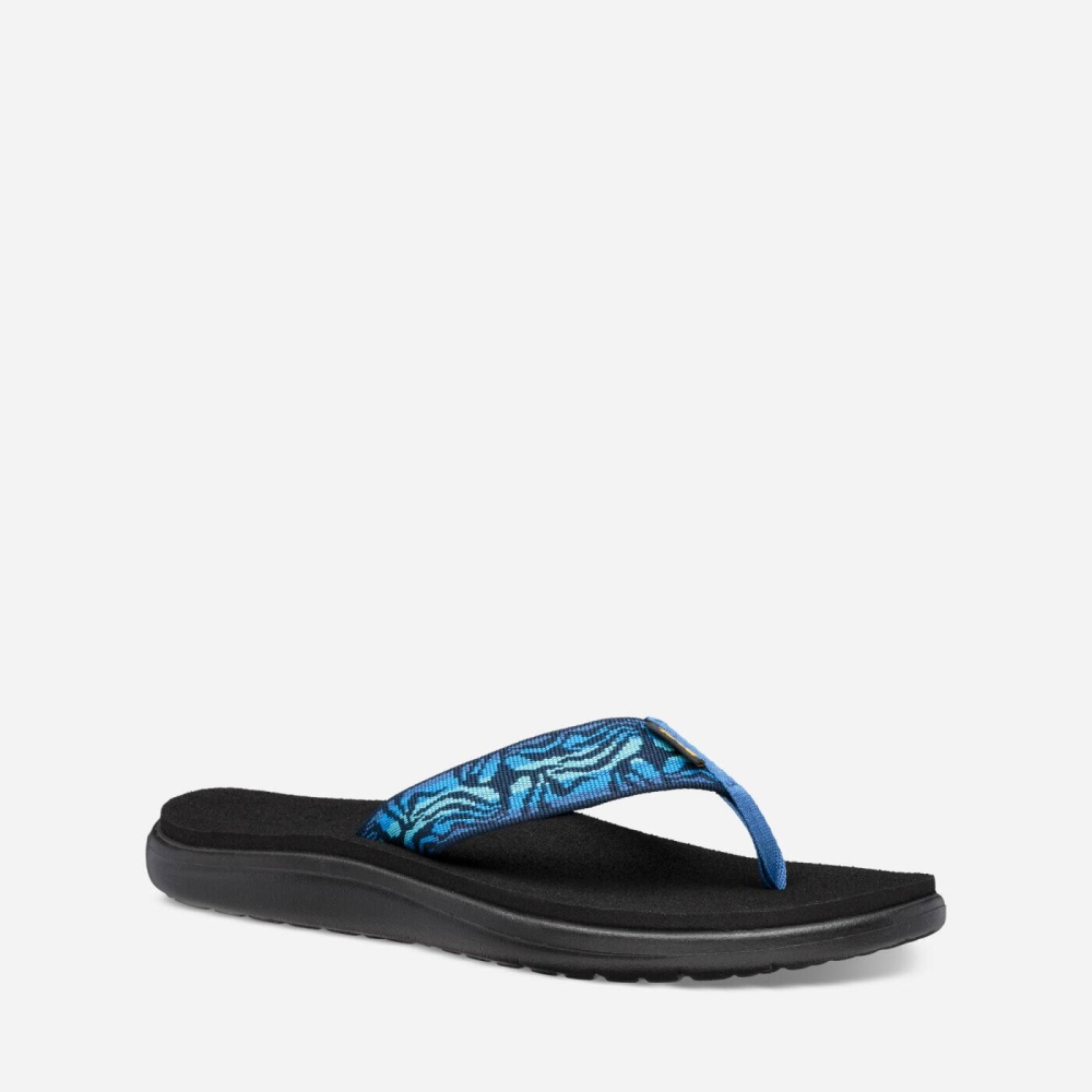 Teva Voya Flip Flops Dame Svarte | 64IHUVKOM