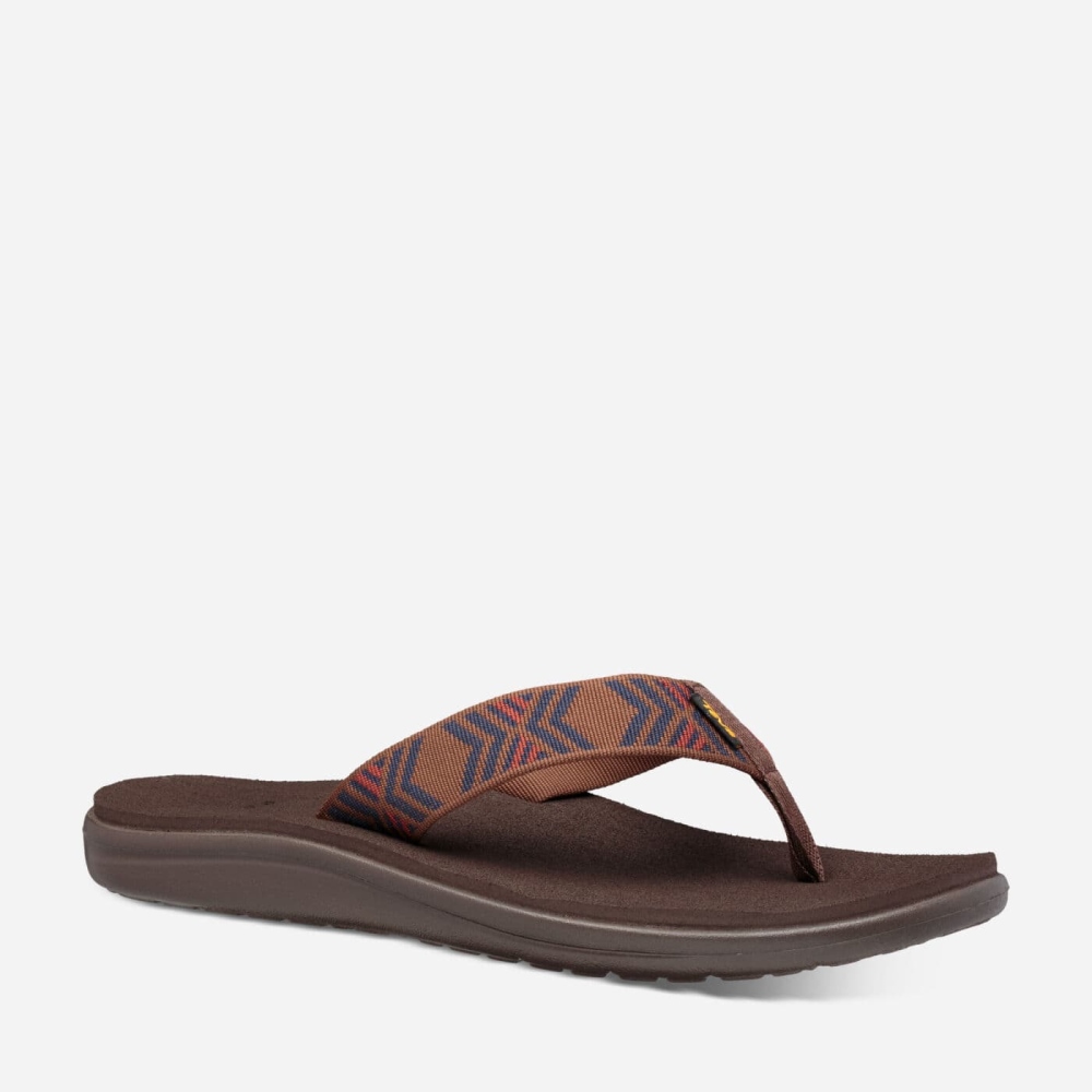 Teva Voya Flip Flops Herre Brune | 43TBULWYG