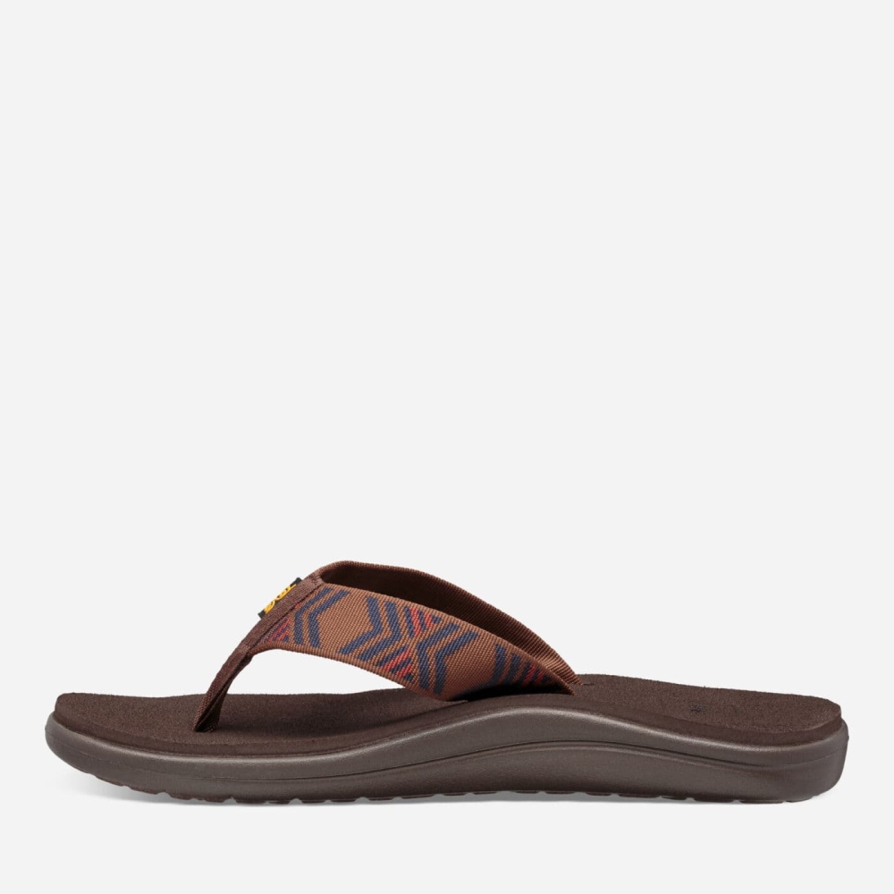 Teva Voya Flip Flops Herre Brune | 43TBULWYG