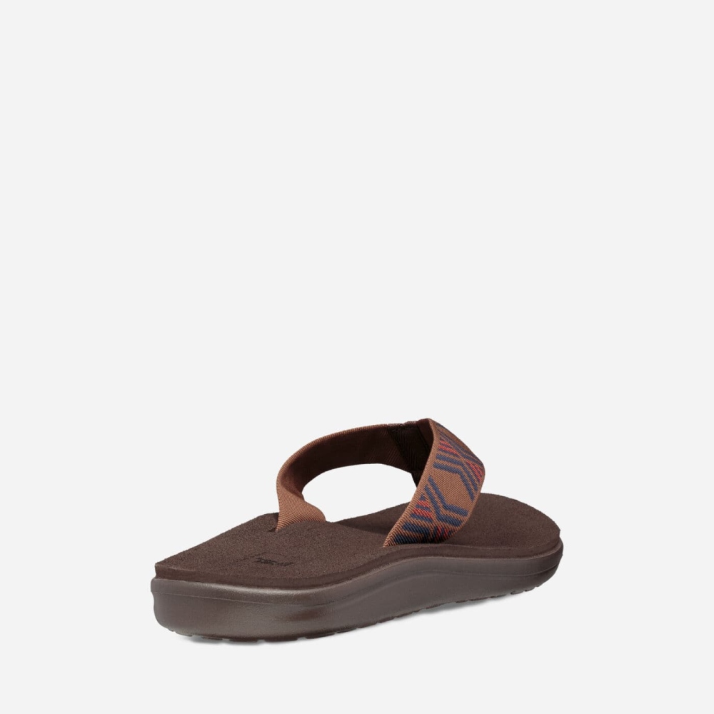 Teva Voya Flip Flops Herre Brune | 43TBULWYG