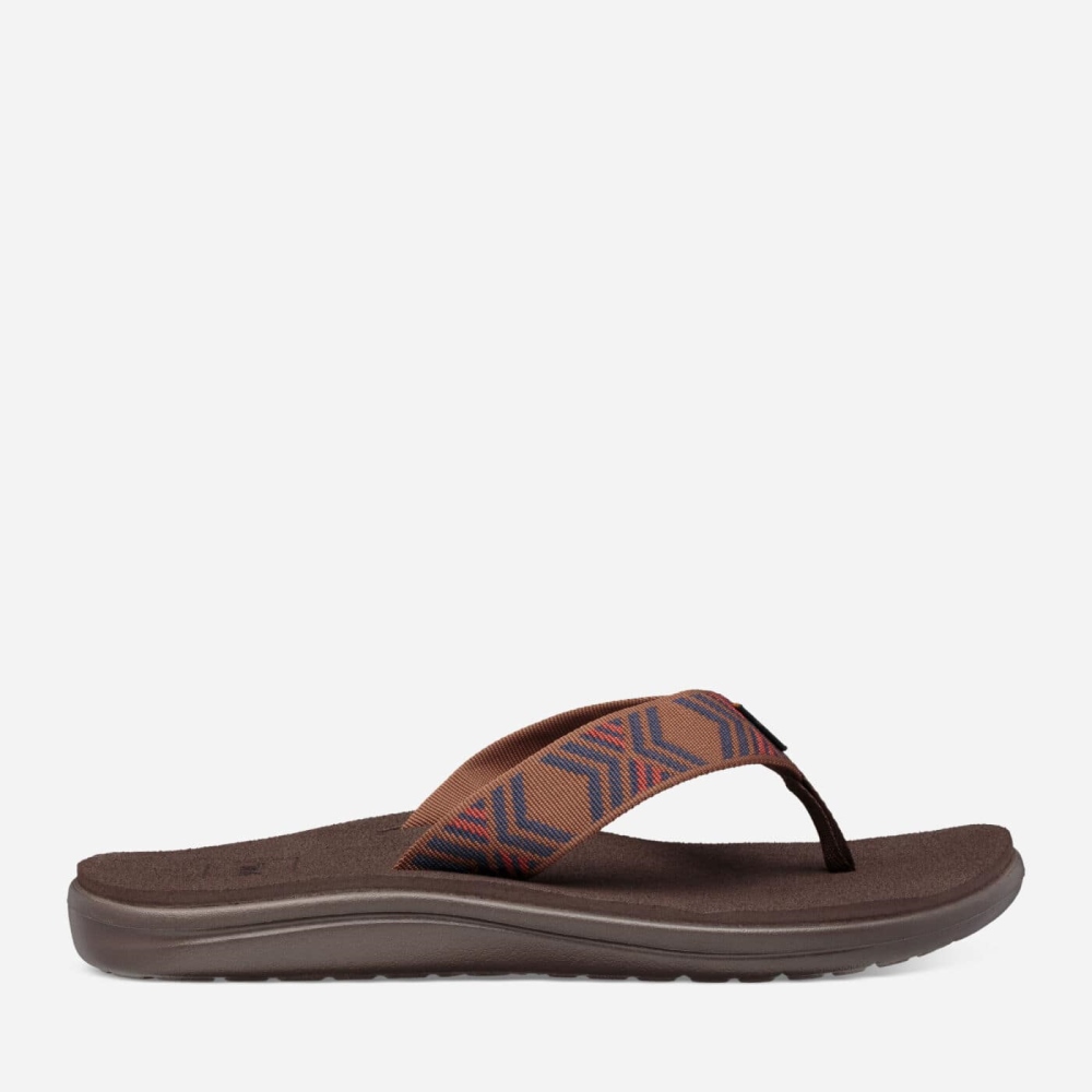 Teva Voya Flip Flops Herre Brune | 43TBULWYG