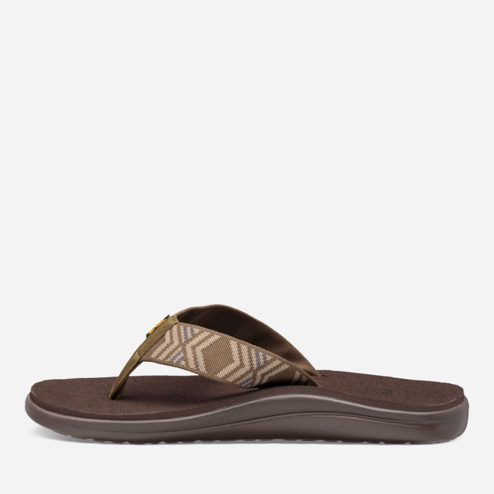 Teva Voya Flip Flops Herre Olivengrønne | 61GVDAOKZ