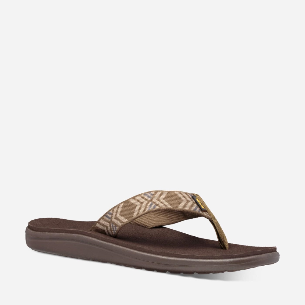 Teva Voya Flip Flops Herre Olivengrønne | 61GVDAOKZ