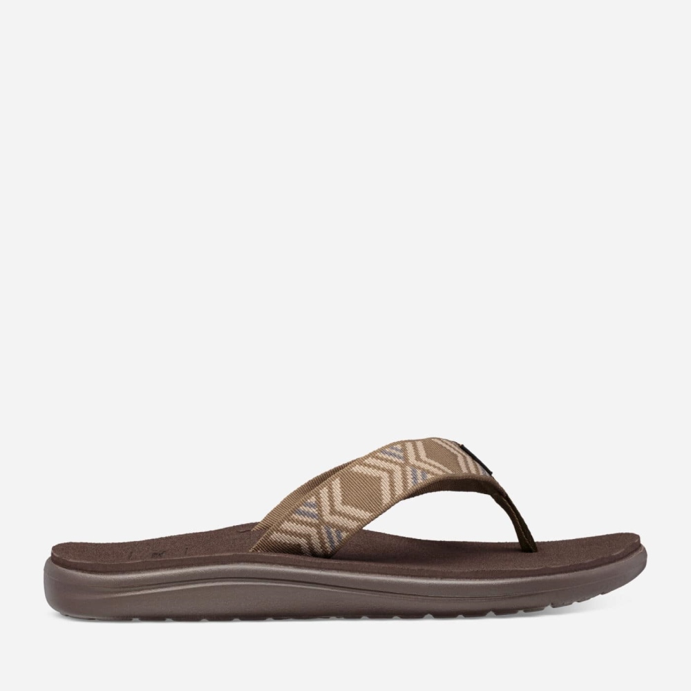 Teva Voya Flip Flops Herre Olivengrønne | 61GVDAOKZ