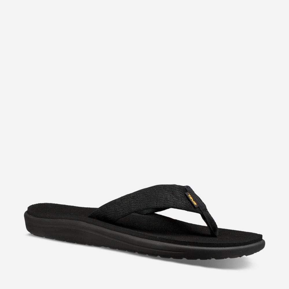 Teva Voya Flip Flops Herre Svarte | 04QYIRGVD